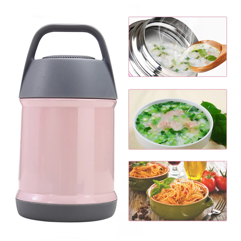 

Vacuum Insulated Thermostat Tableware Lunch Box Food Stainless Steel School Office Leakproof Kids Mini Bucket Braised Beaker