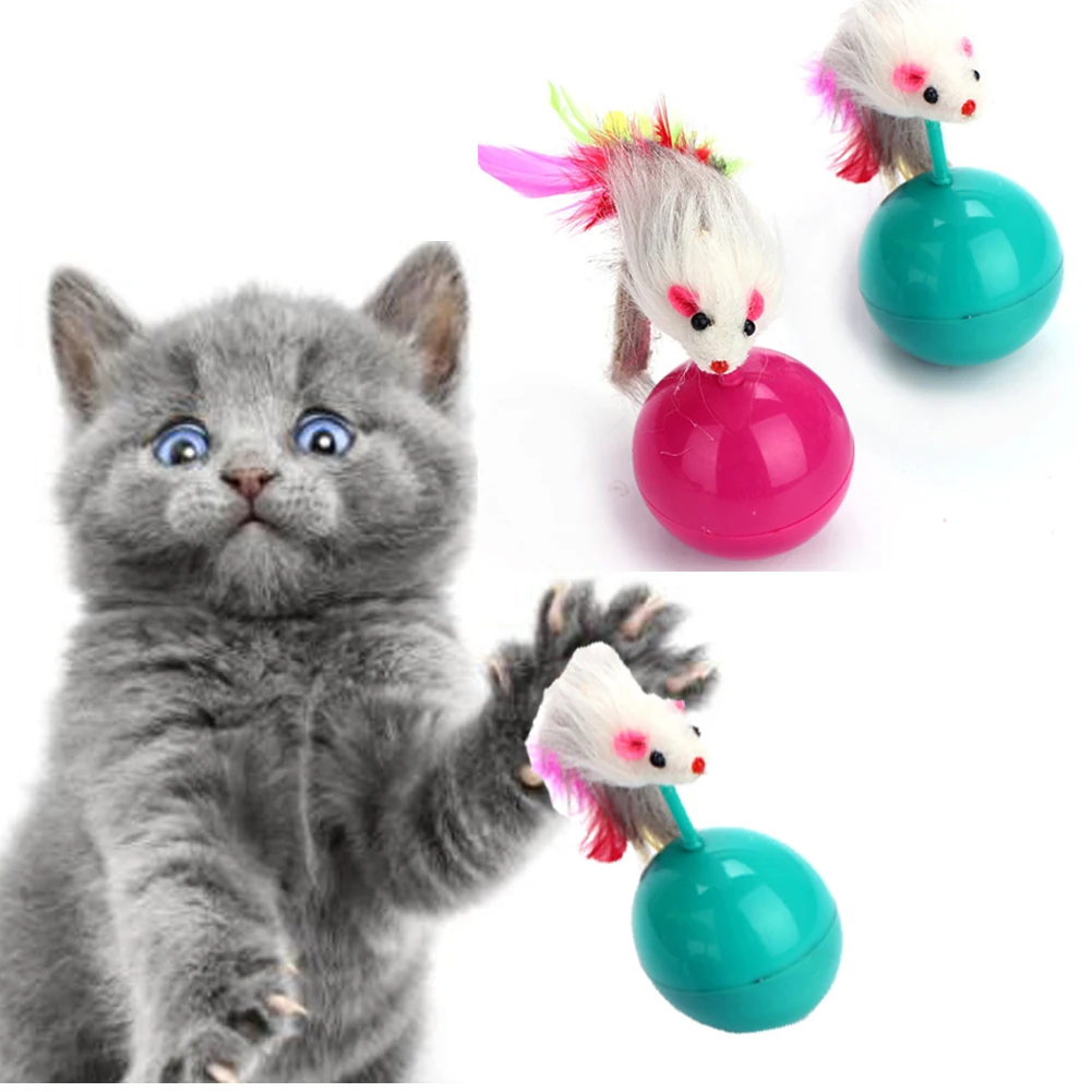 Милые и прочные игрушки для кошек Mimi любимая меховая мышка тумблер котят