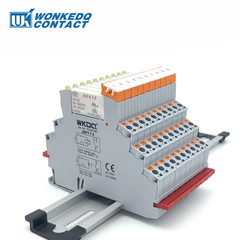 push-in conexão fio conector hf41f relé módulo