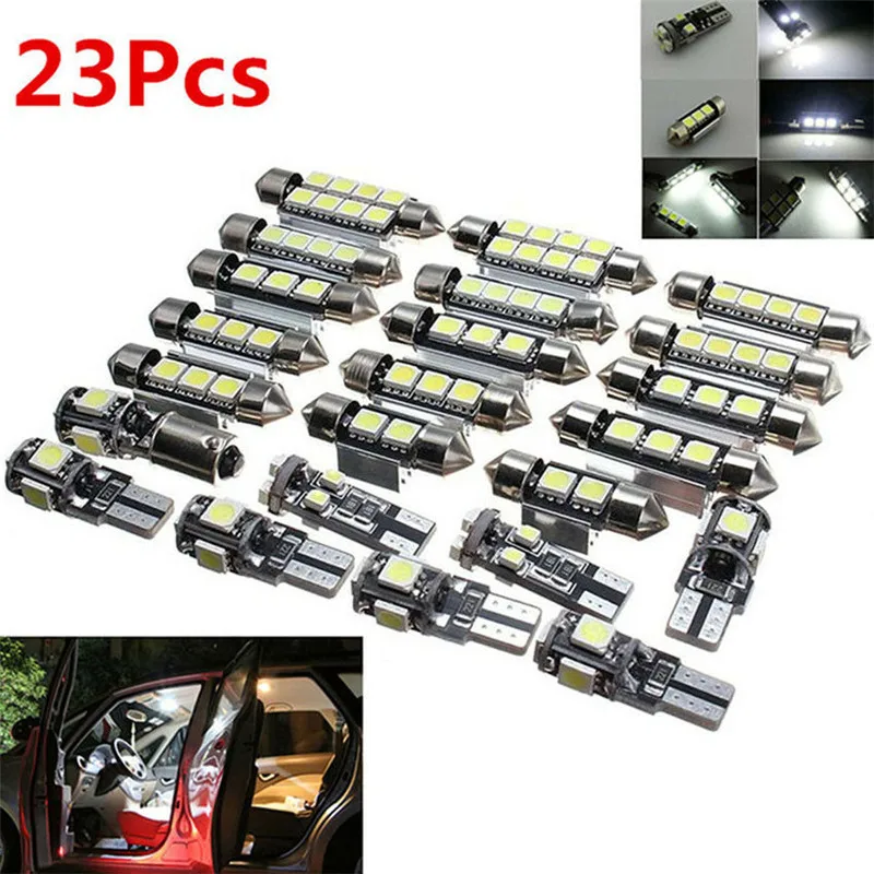 ZANCAKA DIY new Car LED Reading Light Roof Light Double Pointed Bulb Interior Light with Aluminum Parts energy saving small bulb