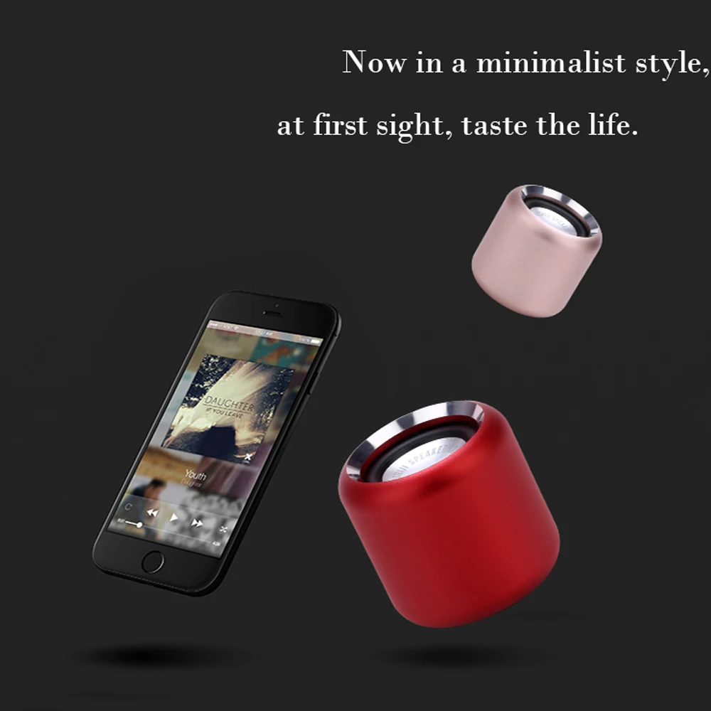 Супер мини звук HiFi Bluetooth динамик портативный легкий беспроводной 360 градусов