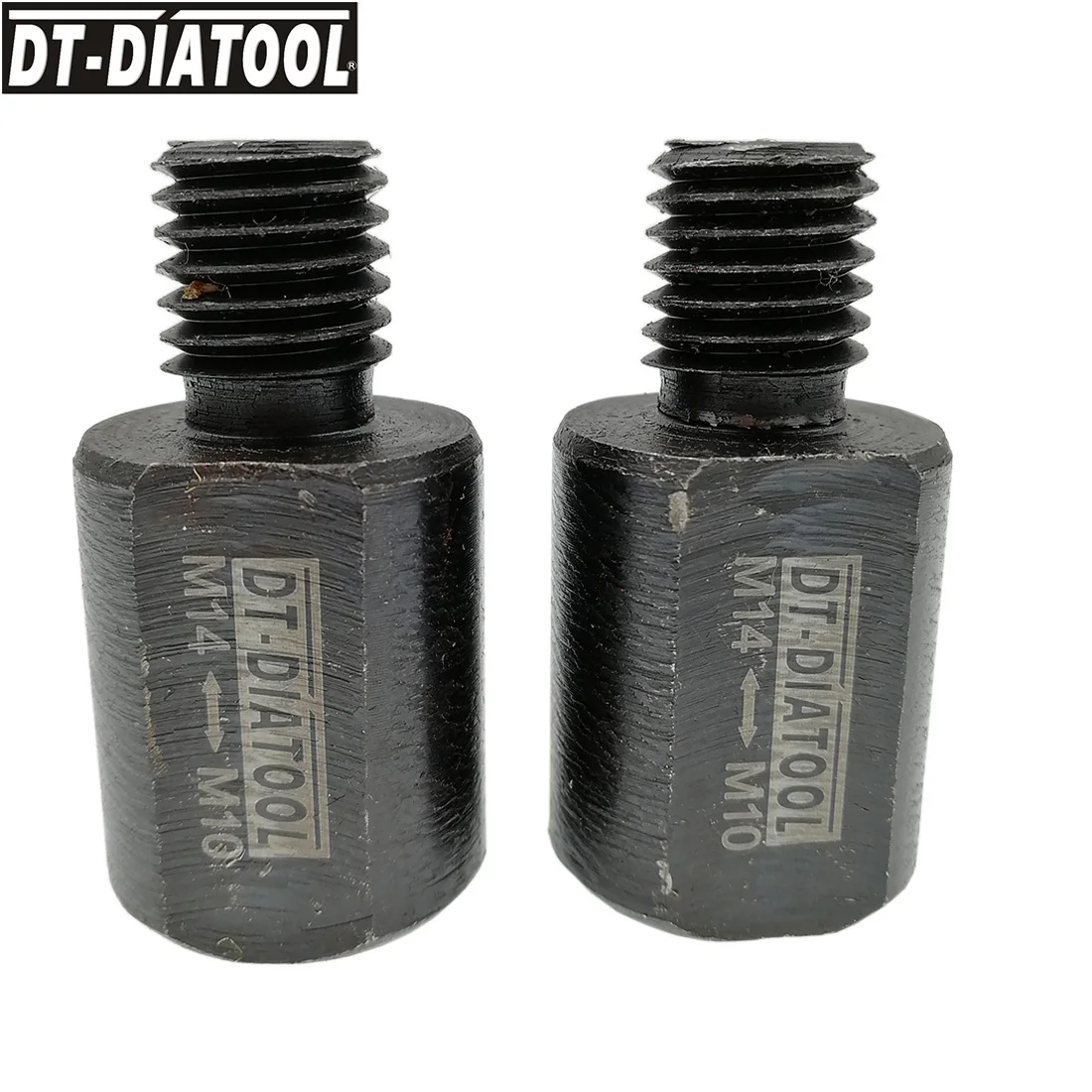 DT-DIATOOL 2pcs M14 Male to M10 Female Thread Adapter Connection Converter For Grinding Cup Wheel Diamond Drilling Core Bits