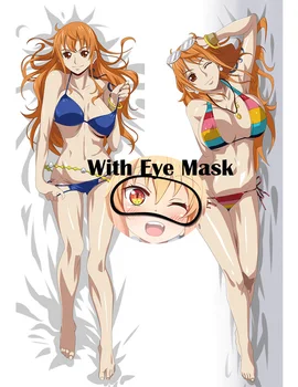 

Otaku ONE PIECE Nami Sexy Girl Pillow Case Anime Dakimakura Waifu Body Home Decoration Long Pillow Cover Cushion Eye Mask