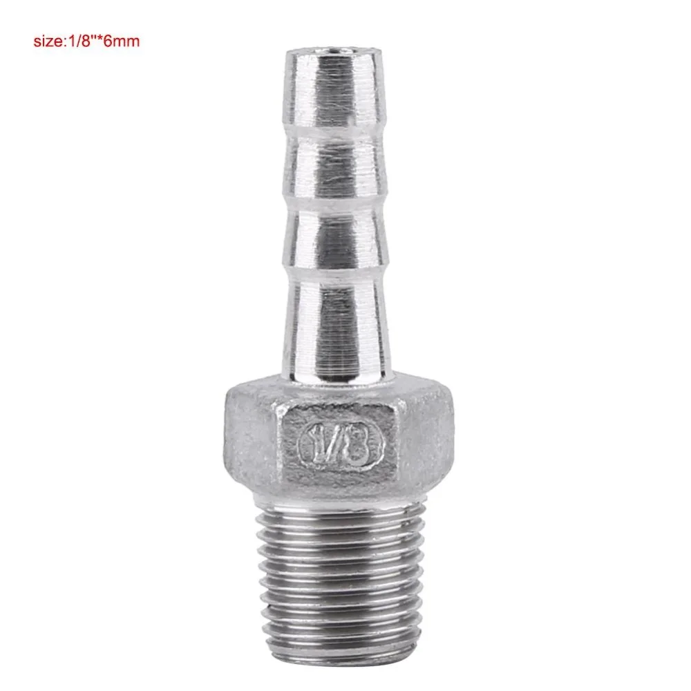 Details about   BSP Taper Thread x Hose Tail End Connector Stainless Steel Fitting Water/Fuel 