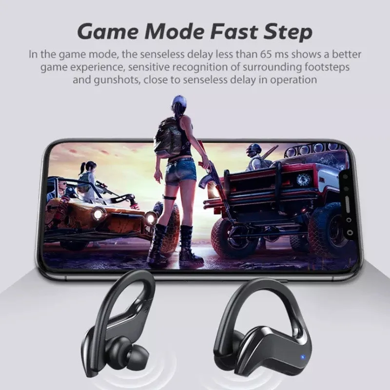 MD03 TWS Wireless Bluetooth Earphone IPX7 Waterproof CVC 8.0 Noise Cancelling Sports Headsets Earbuds Stereo HiFi Headphones