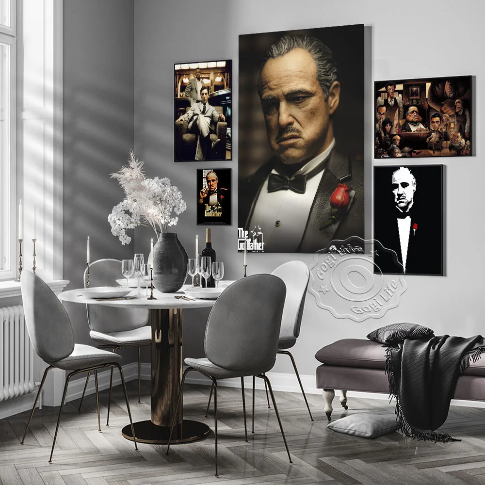 America Hot Movie Gangster Padrino Poster, Goodfellys Classic Movie Film Art Wall Picture, Movie Fan Collect Stampe Vintage