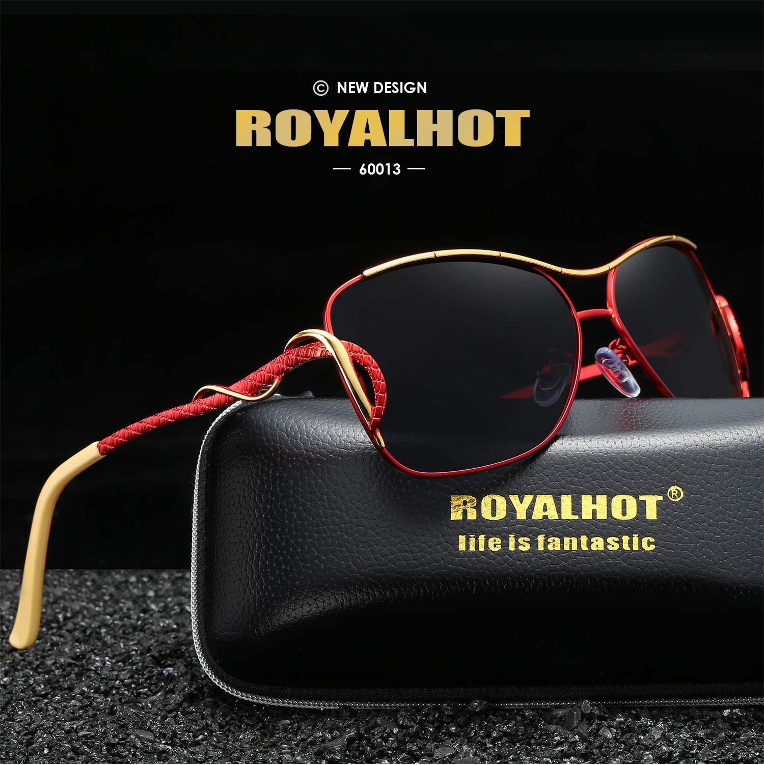 RoyalHot, женские, негабаритные, поляризационные, овальная, изогнутая оправа, солнцезащитные очки, для вождения, солнцезащитные очки, оттенки, Oculos masculino, мужские, 60013
