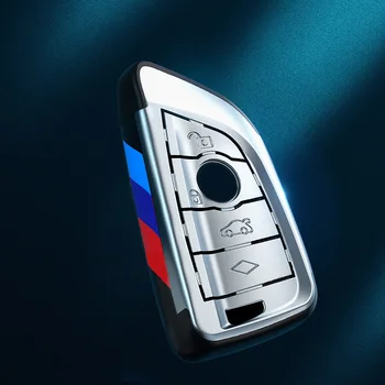 Cover chiate/telecomando Per BMW F15 F16 F48 G30 F85 G11 X1 X5 x6 M 2018 X1 X3 X4 X5 X6 35i 50i 5 Cover chiate/telecomando Per BMW F15 F16 F48 G30 F85 G11 X1 X5 x6 M 2018 X1 X3 X4 X5 X6 35i 50i - Elettro placcatura chiave shell Chiave Fob Copertura della Cassa del Supporto Per BMW F15 F16