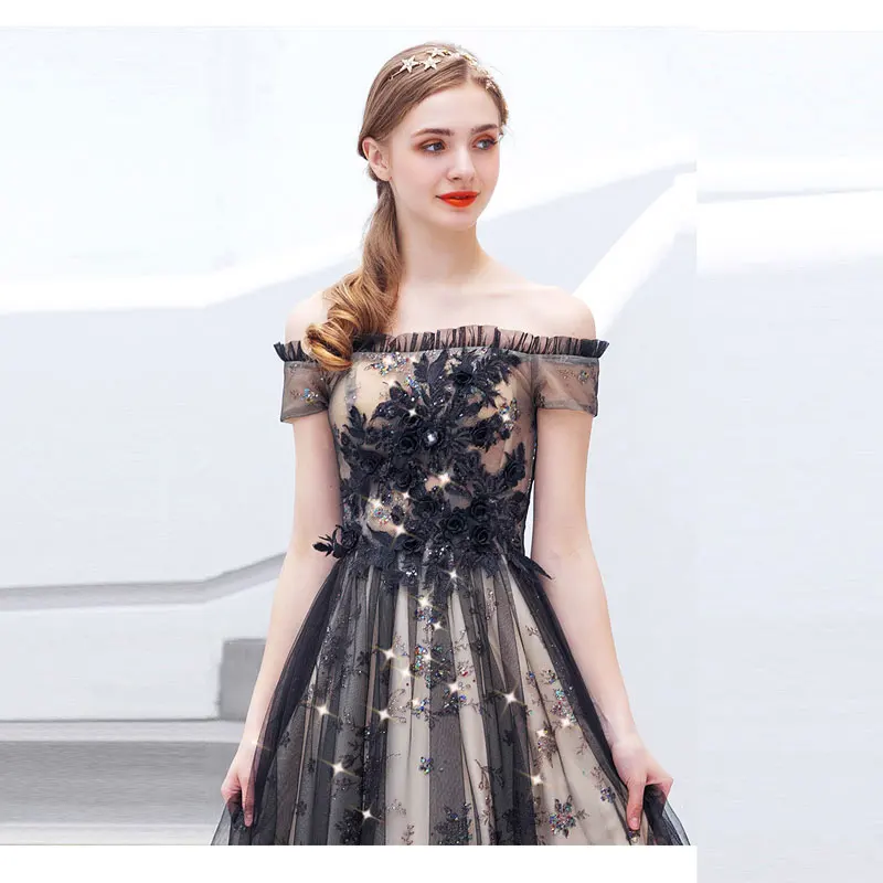 Женское вечернее платье с блестками Beauty Emily фатиновое плиссированное открытыми