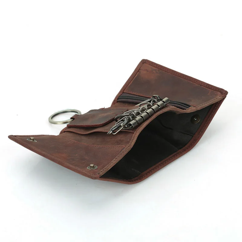Винтажный дизайнерский мужской короткий кошелек из натуральной воловьей кожи Carteiras Masculinas, держатель для карт, карман для монет, мужской кошелек 075-02