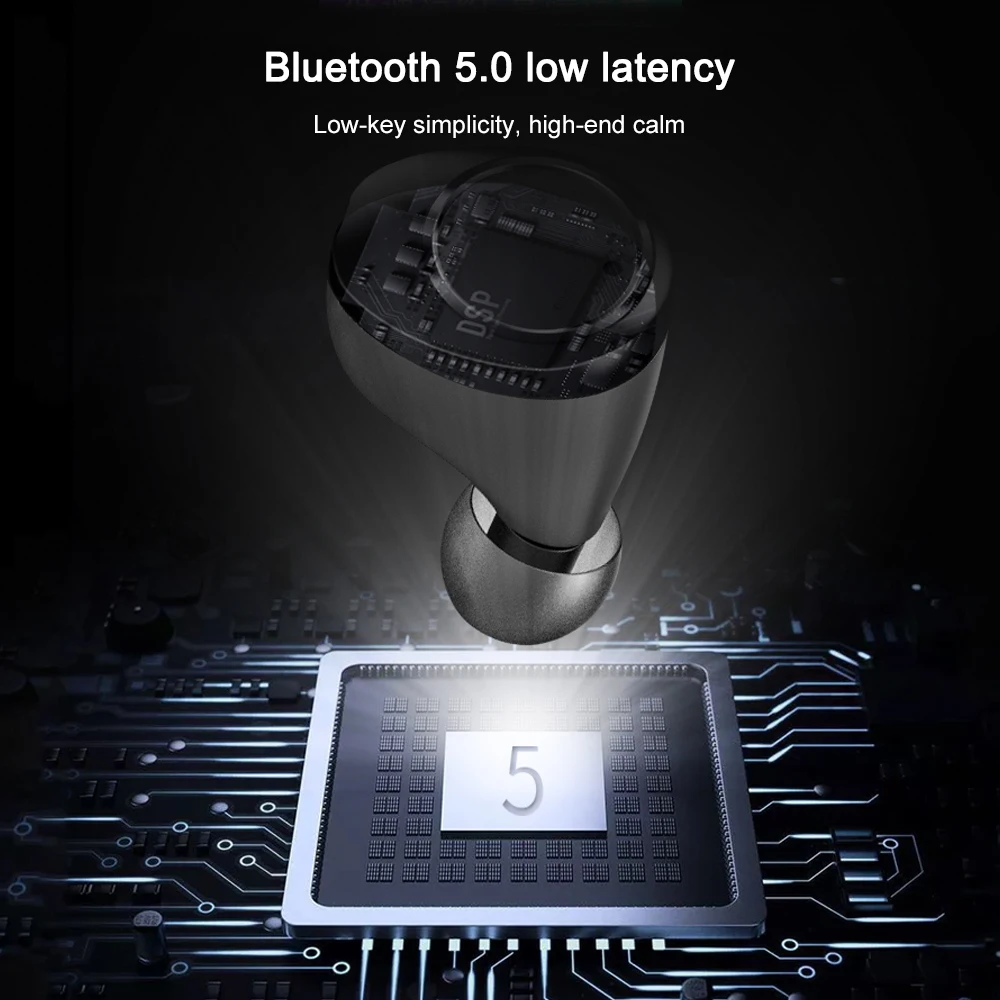 Hangrui TWS X13 Bluetooth 5,0 наушники металлические с сенсорным управлением бинауральные беспроводные наушники светодиодный дисплей 5000 мАч Зарядное устройство