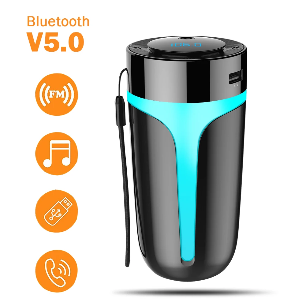 Автомобильный увлажнитель воздуха MP3 Bluetooth Hands-Free Звонки очиститель воздуха увлажнитель телефон зарядное устройство умный дом Ароматерапия Увлажнитель