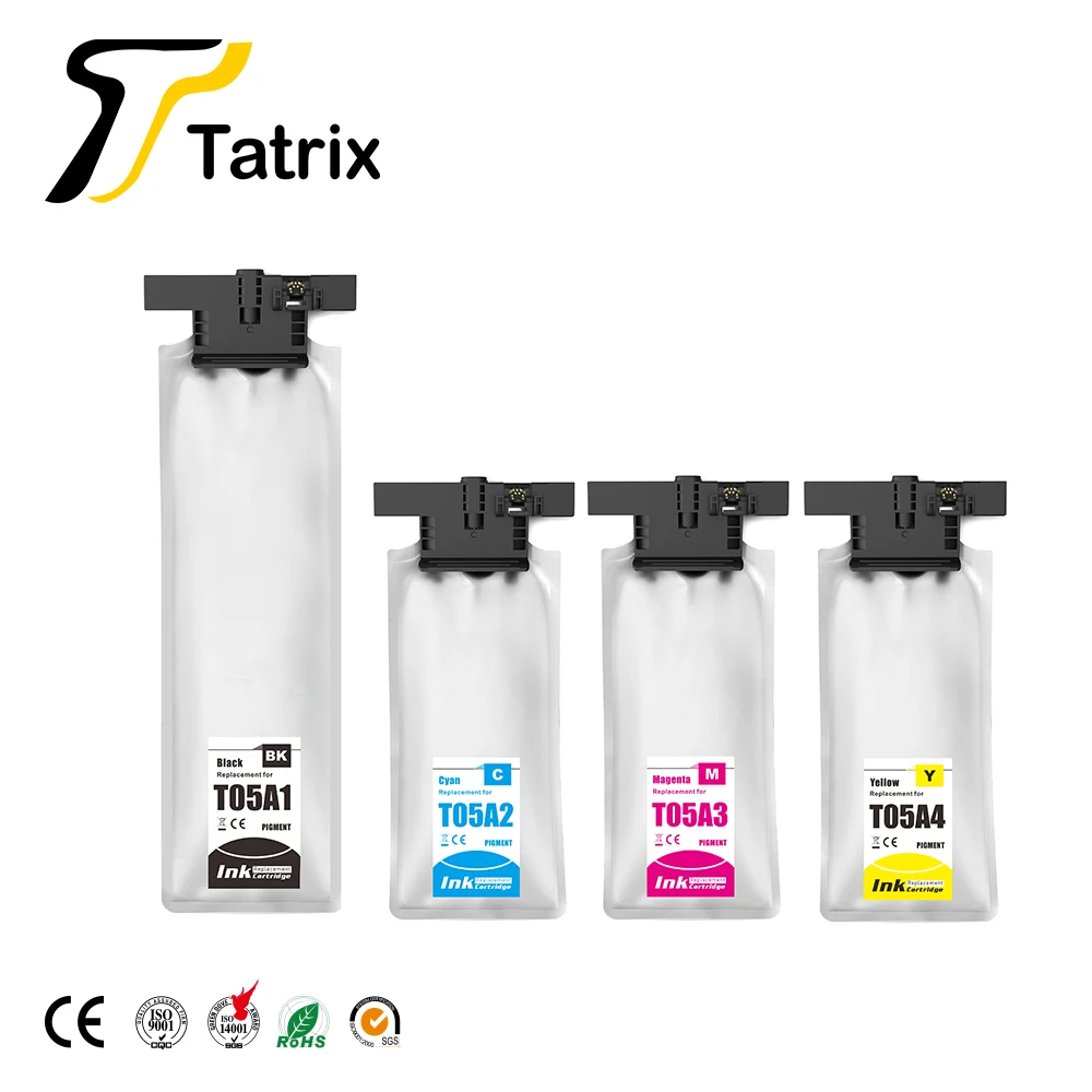 

Tatrix T05A T05A1 T05A2 T05A3 T05A4 Premium Color Compatible Ink Bag Cartridge for Epson WorkForce Pro WF-C878R WF-C879R Printer