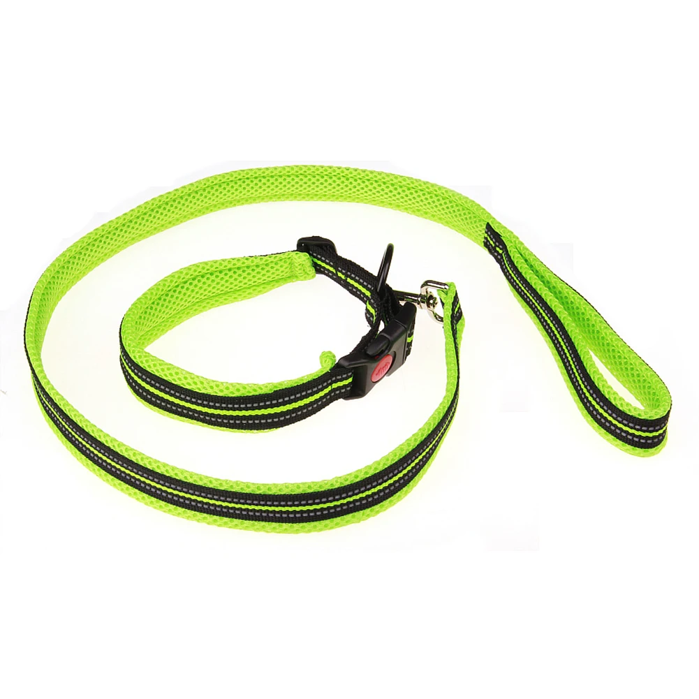 High quality Adjustable Star Mesh Dog Collar Leash Harness Walking Lead Traction Rope Soft Pet Supplies excellent durability