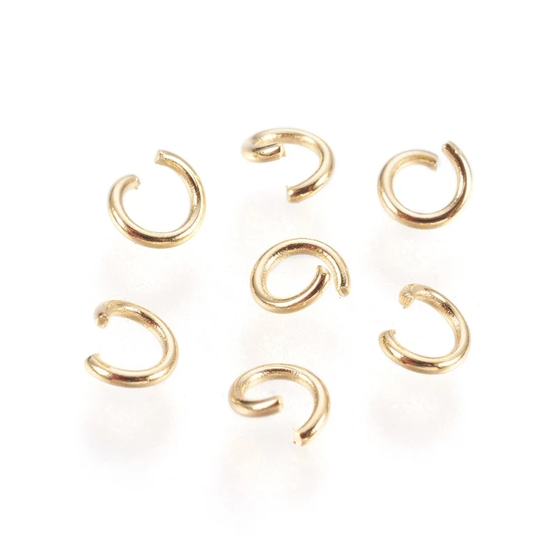 1 Bag 3mm 4mm 11mm Stainless Steel Open  Single Loops Jump Rings & Split Ring Wholesale Jewelry Findings