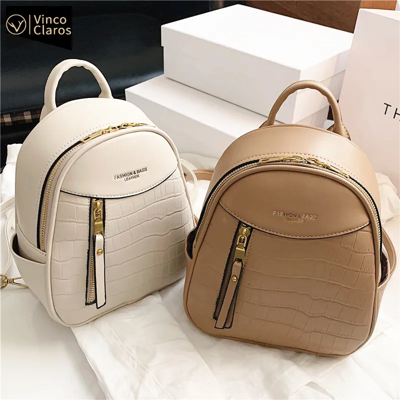 Travel Backpacks Bookbag Fashion School-Bag Teenager Small Girls Stone Women 