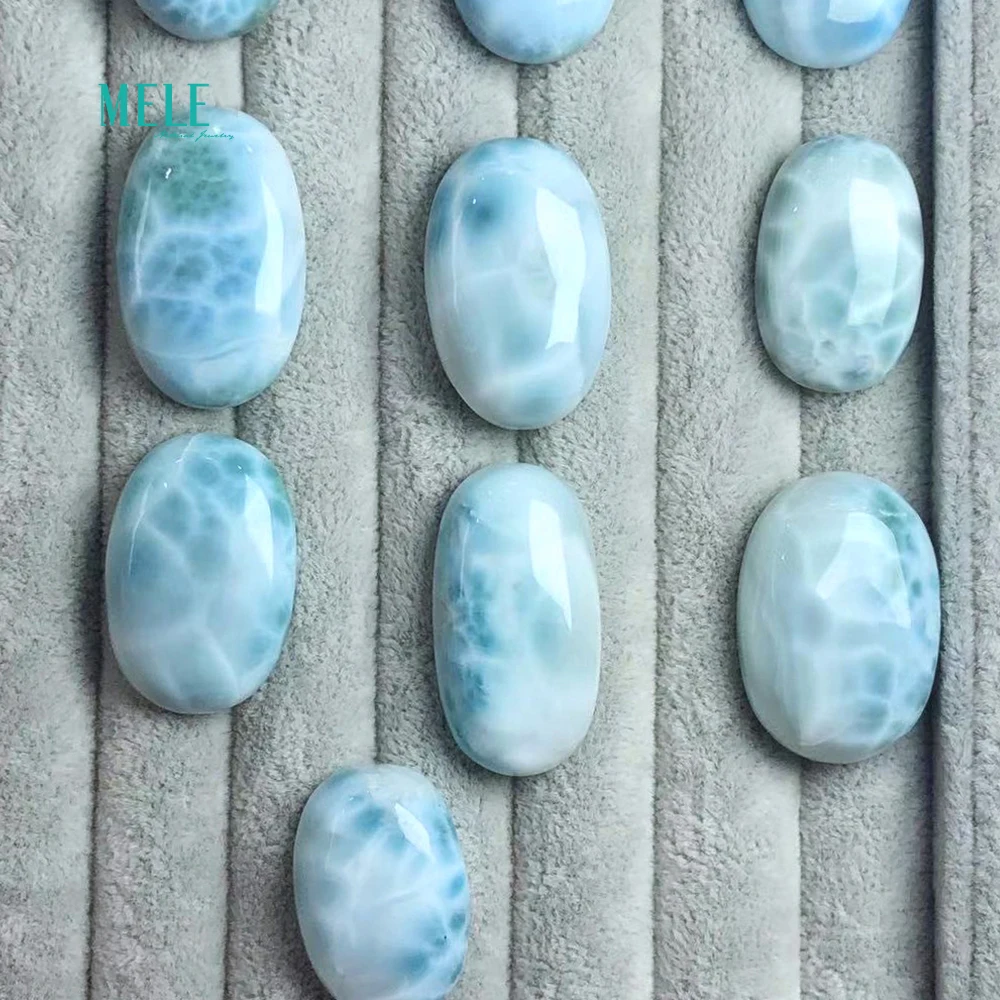 Natural Dominican Larimar sea lines stone naked stone 9~14 gram random Deliver goods