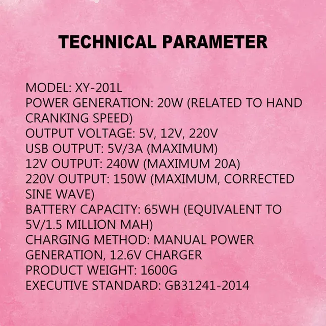 Générateur Manuel À Manivelle Pour Recharge De Téléphone Portable Haute  Puissance, Ac 220 V, 240/500 W, Dc 12 V, Pour L'extérieur - Générateurs  D'énergie Alternative - AliExpress