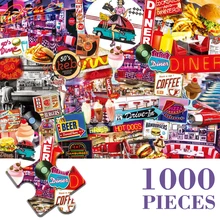 

MaxRenard 1000 Pieces Puzzle for Adults 68*49cm Paper Assembling Graffiti Painting Amimals Art Puzzles for Christmas Gifts