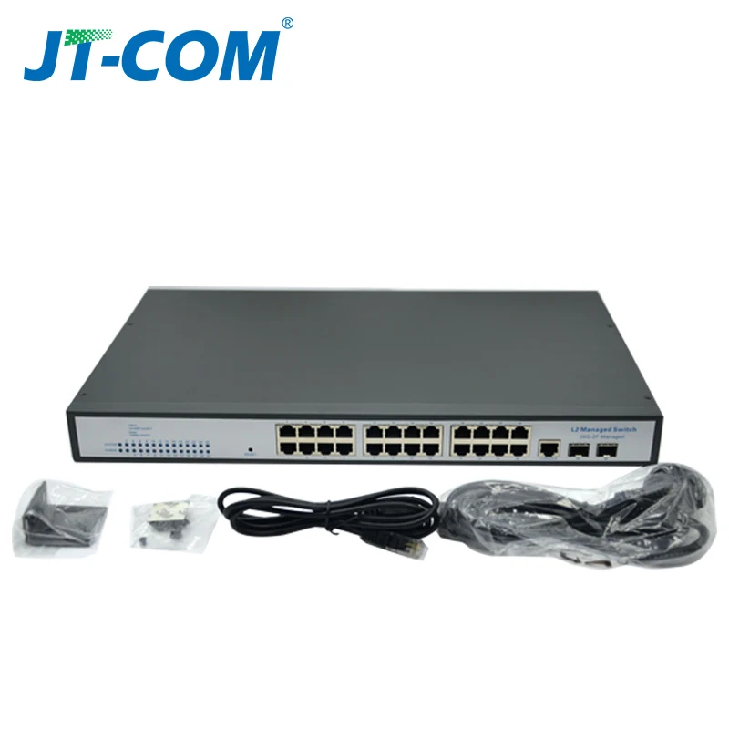 24 портовый 10 гигабитный 3 ядерный коммутатор Ethernet 26 полный 2 слойный