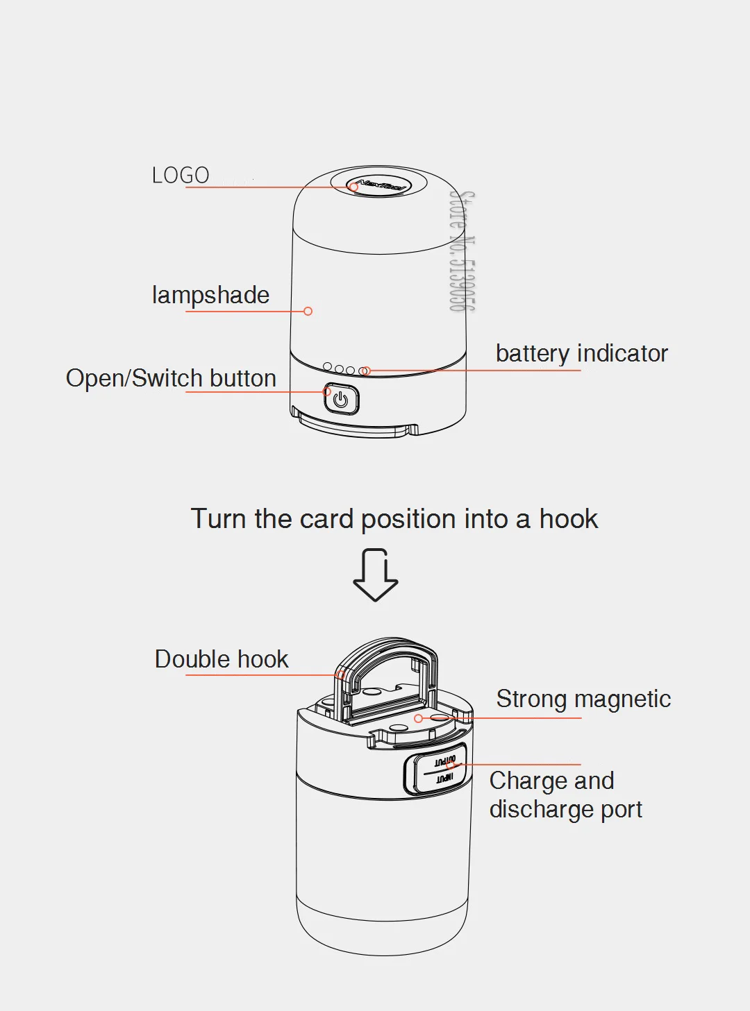 Xiaomi Nextool 600 Lumens Portable Outdoor Camp Lamp description image 6
