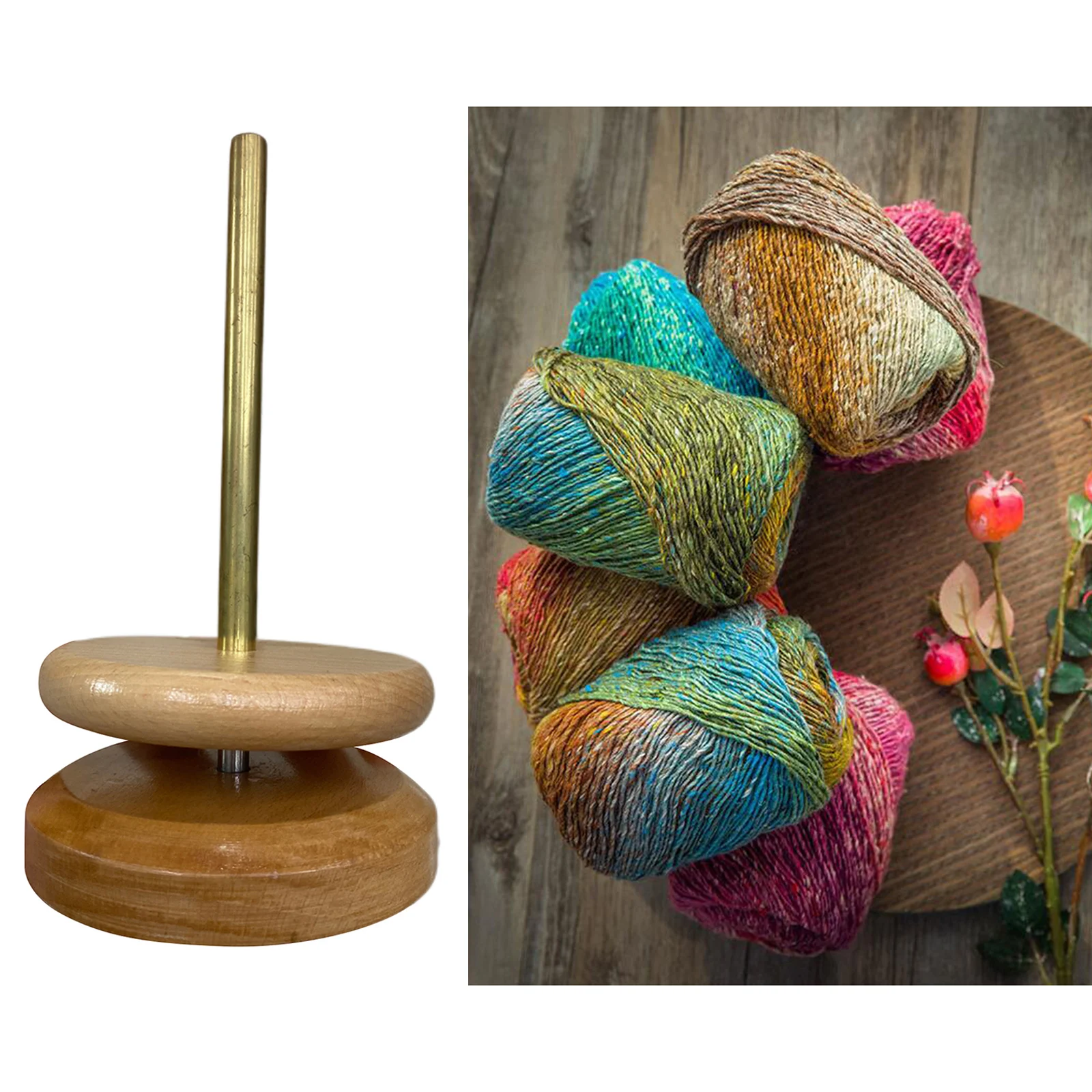 Yarn Spinner For Crocheting Yarn Spinning Wheel Hand Held Weaving Spinning  Wheel Beginner Wooden Spindle Durable Sewing Lovers - AliExpress