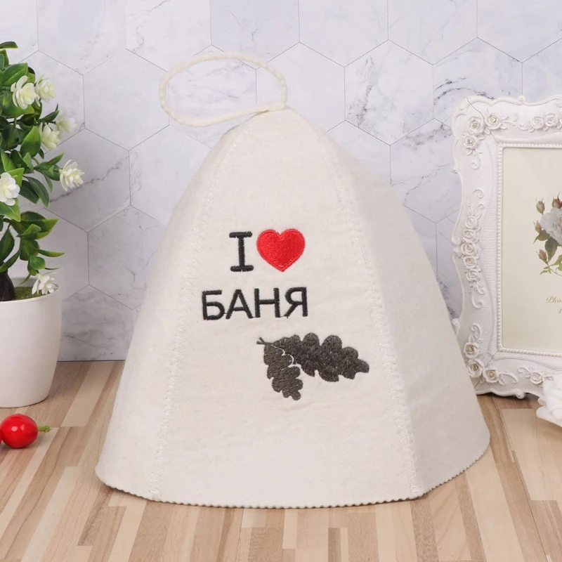 Прямая поставка, сауна шерстяной войлок, шапка против тепла, русская баня, шапка для ванной, дом, защита головы