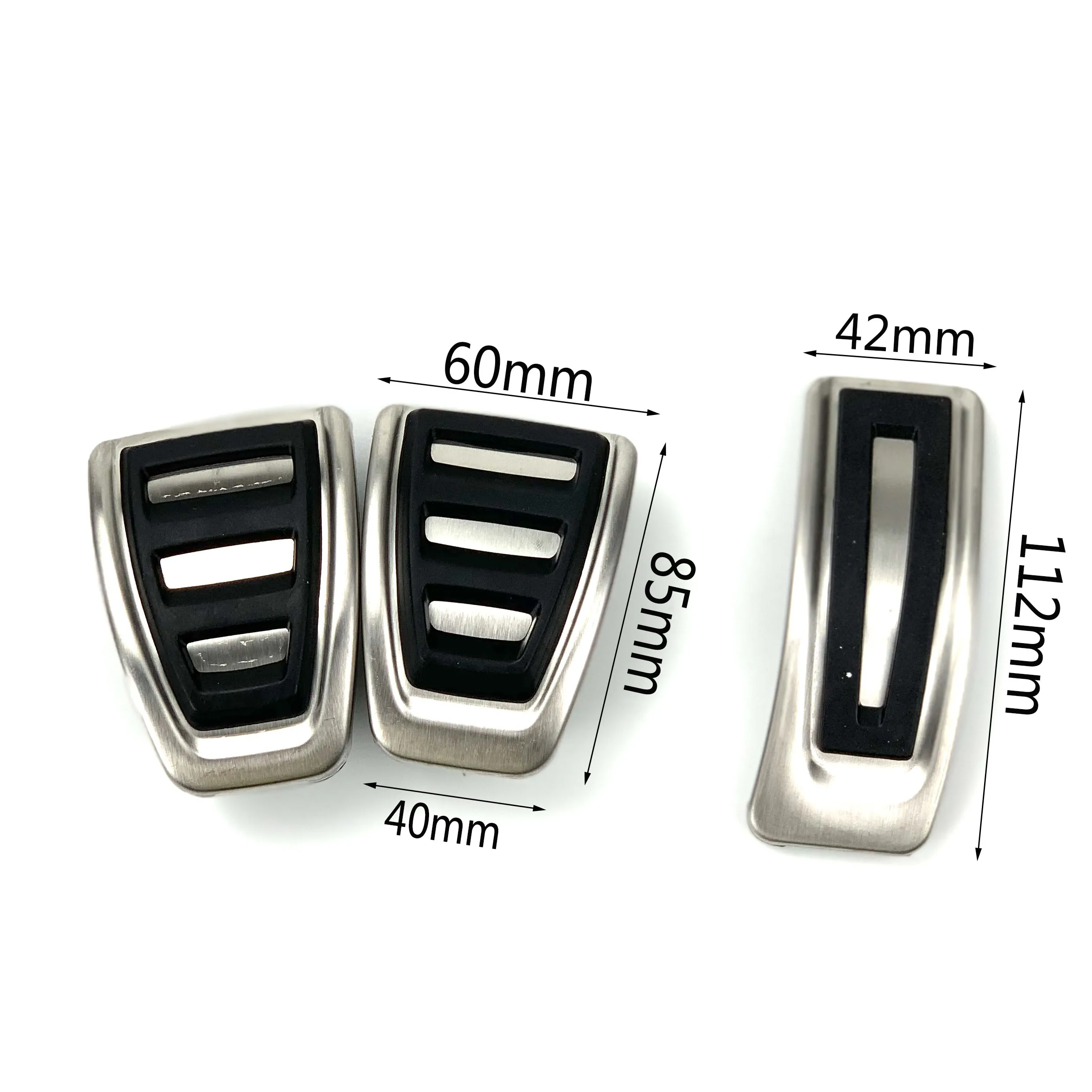Car Pedals Pedal Cover for Audi A6 (4F) C6 S6 2008-2012 A6 S6 C8 4K-20 Car Accessories Brake Accelerator Fuel Gas Footrest Pedal Plate Cover(LHD) car accessories car pedals pedal cover
