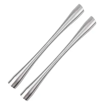 

2 Pcs Grinding Rods Stainless Steel Ice Crushed Sticks for Milk Tea Shop