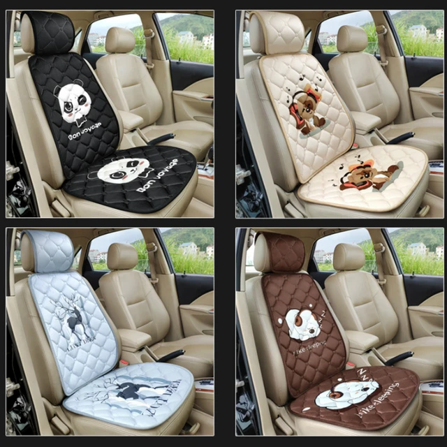 Karcle Car Seat Cover Front Rear Cartoon Non-Slip Cushion Seat Protector  Pad Mat Four Seasons Car Interior Accessories Universal - AliExpress