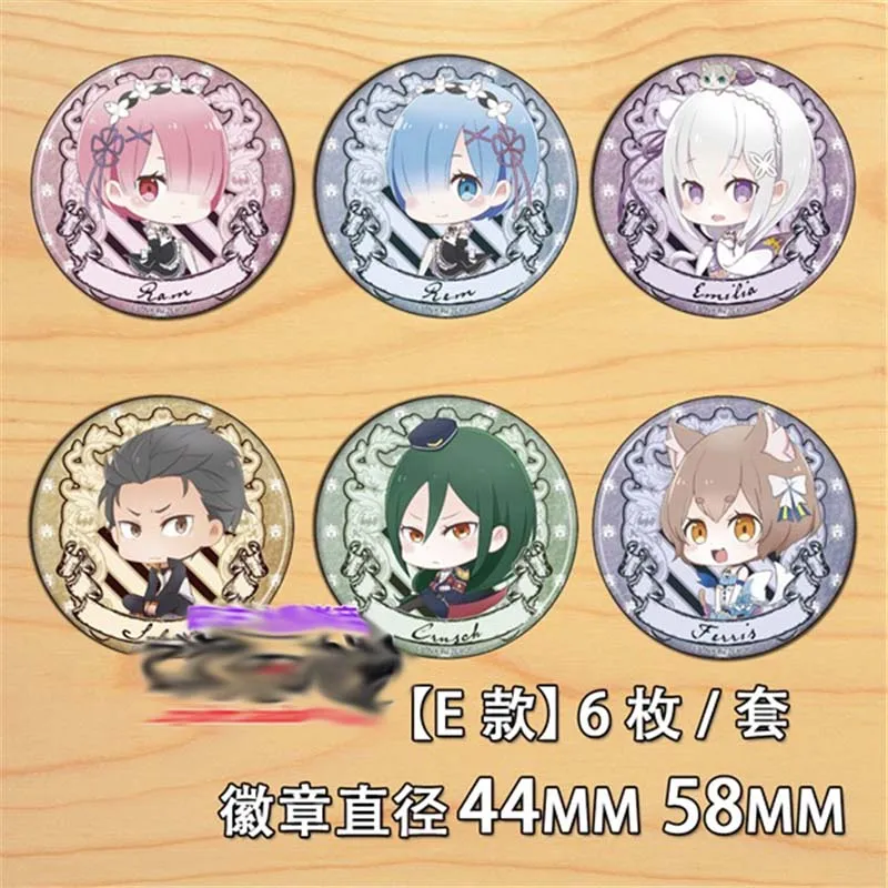 Брошь в стиле аниме Re:Zero kara Hajimeru Isekai Seikatsu значок косплея Коллекционная брошь на