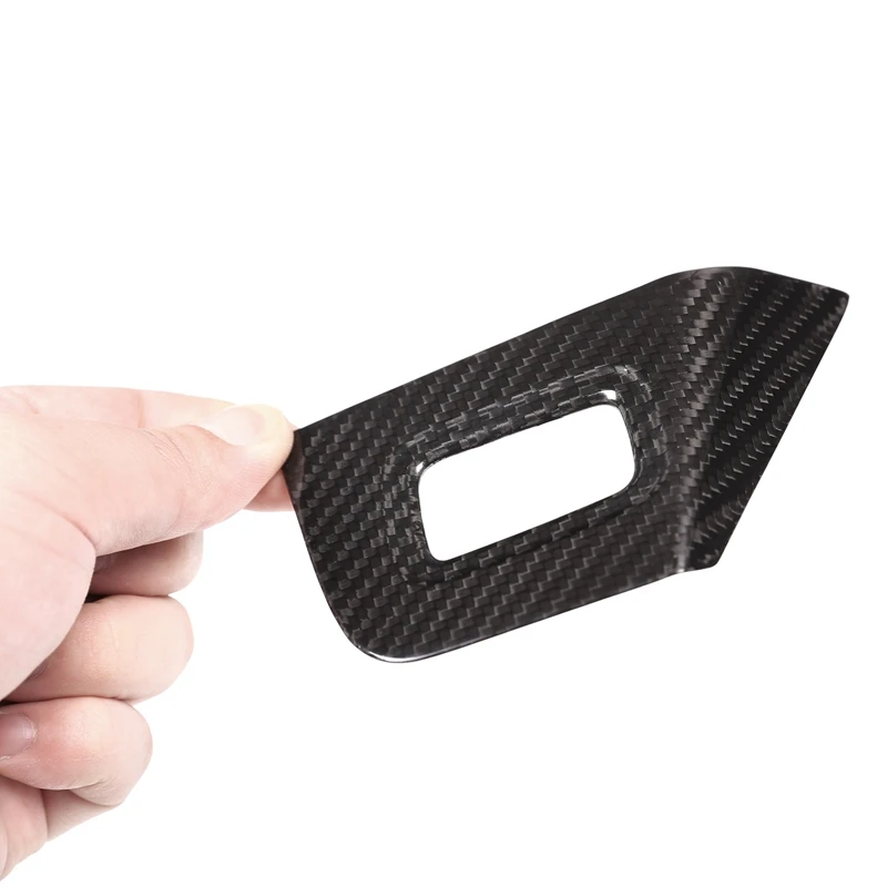 4Pcs Real Carbon Fiber Car Interior Window Lift Button Frame Trim For Porsche Cayenne Left Hand Drive Accessories
