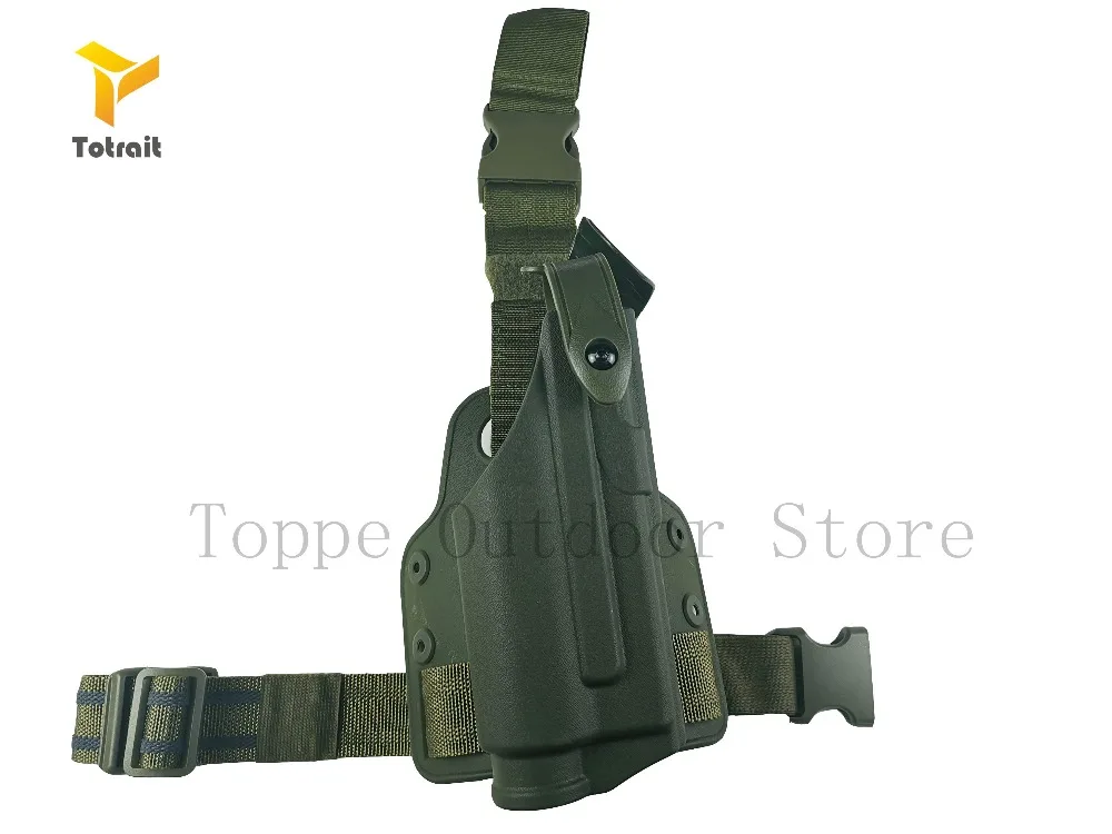 TOtrait тактическая кобура для пистолета Airsoft Safarilands кейс для переноски Glock17/19/22/23/31 вспышка светильник подшипник поясной Кобурой