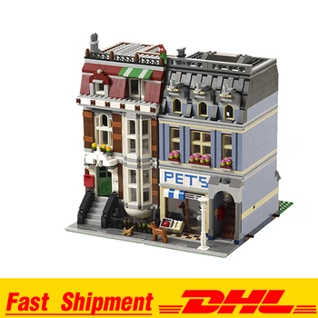 

IN Stock City Street Pet Shop Model Building Kid Blocks Bricks Assembling Toys Compatible 84009 15009 10218 Toy