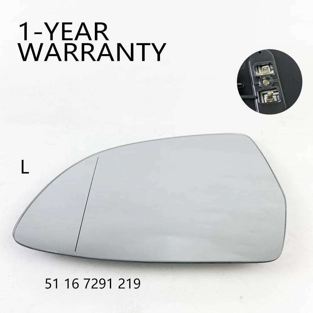 Left Right Hand Heated Mirror Glass 51167291219 51167291220 for 