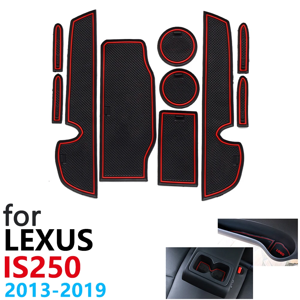 Противоскользящая резиновая подушка для чашки дверной паз коврик Lexus IS XE30 250 300h 350