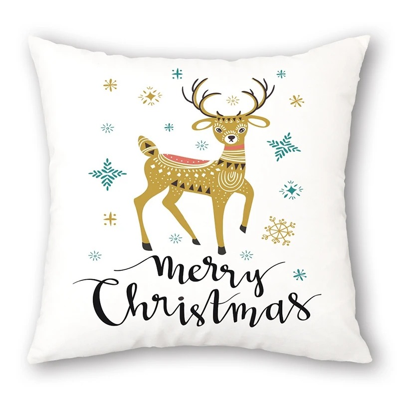 Christmas Pillow Set Holiday Home Decor Pad Cover Christmas Decoration Home Decor