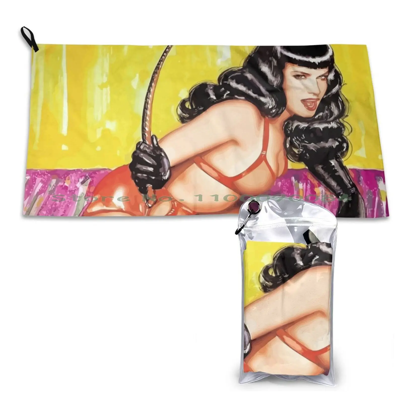 

Быстросохнущее полотенце Bettie Page Pin-Up, портативное винтажное полотенце для спортзала, ванной, для спорта, античного стиля, природы, воды, океана, моря, японское золото, деревенский натуральный