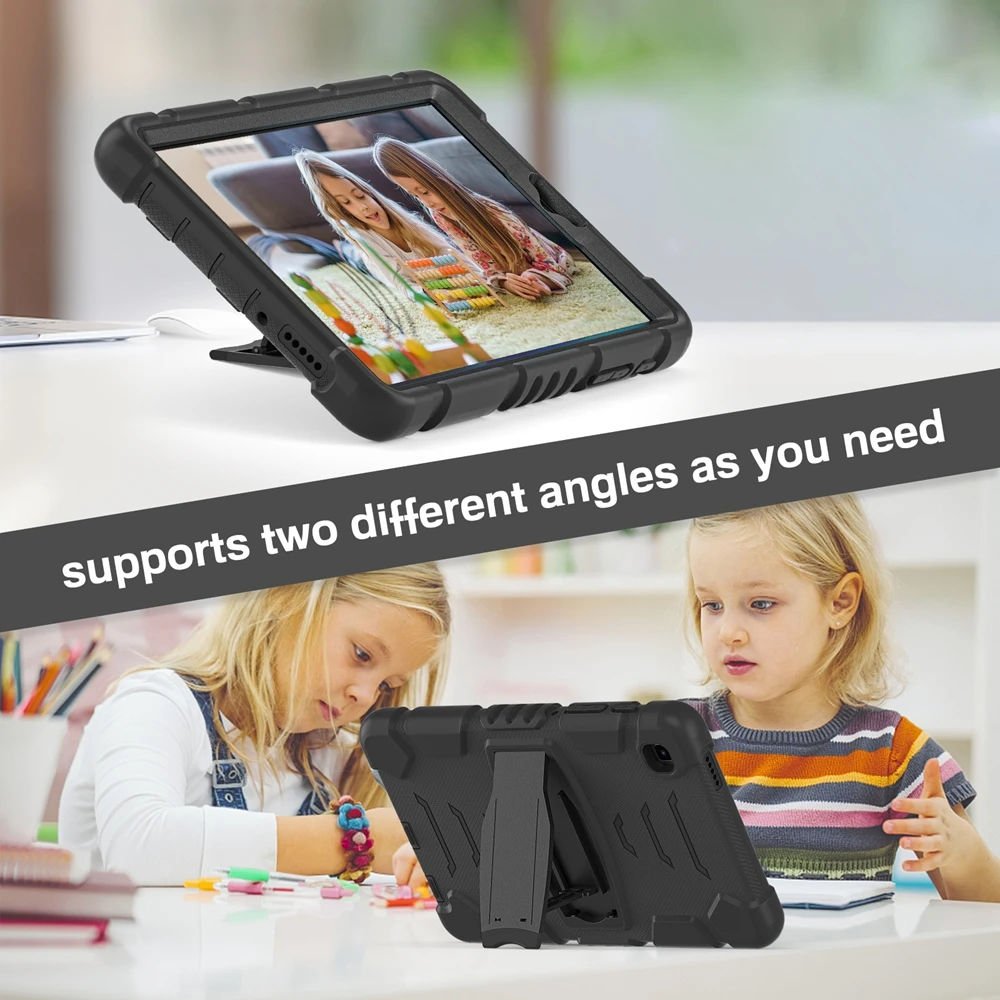 Samsung Galaxy Tab A7 Lite 8.7 inch SM-T220 SM-T225 Case Kids Safe Shockproof Hard PC Silicon Hybrid Stand Tablet Cover tablet case