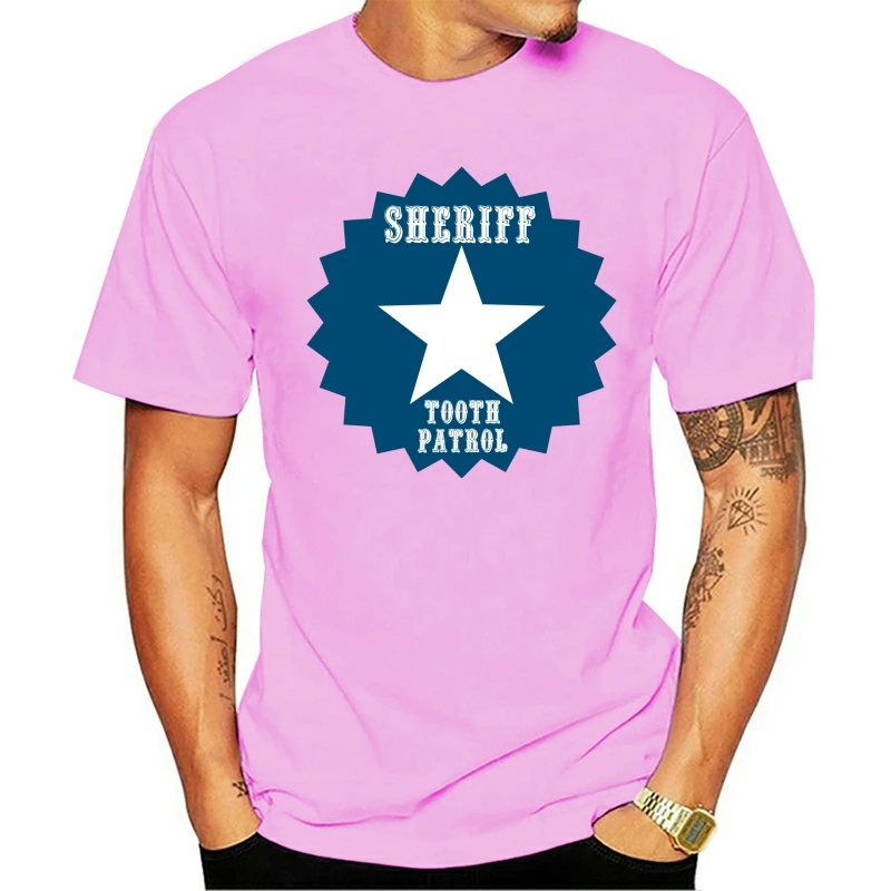 

t shirt Sheriff Popular Tagless Arrival Solid Conventional Fitness Clothing s & Tees rock s Creative Design