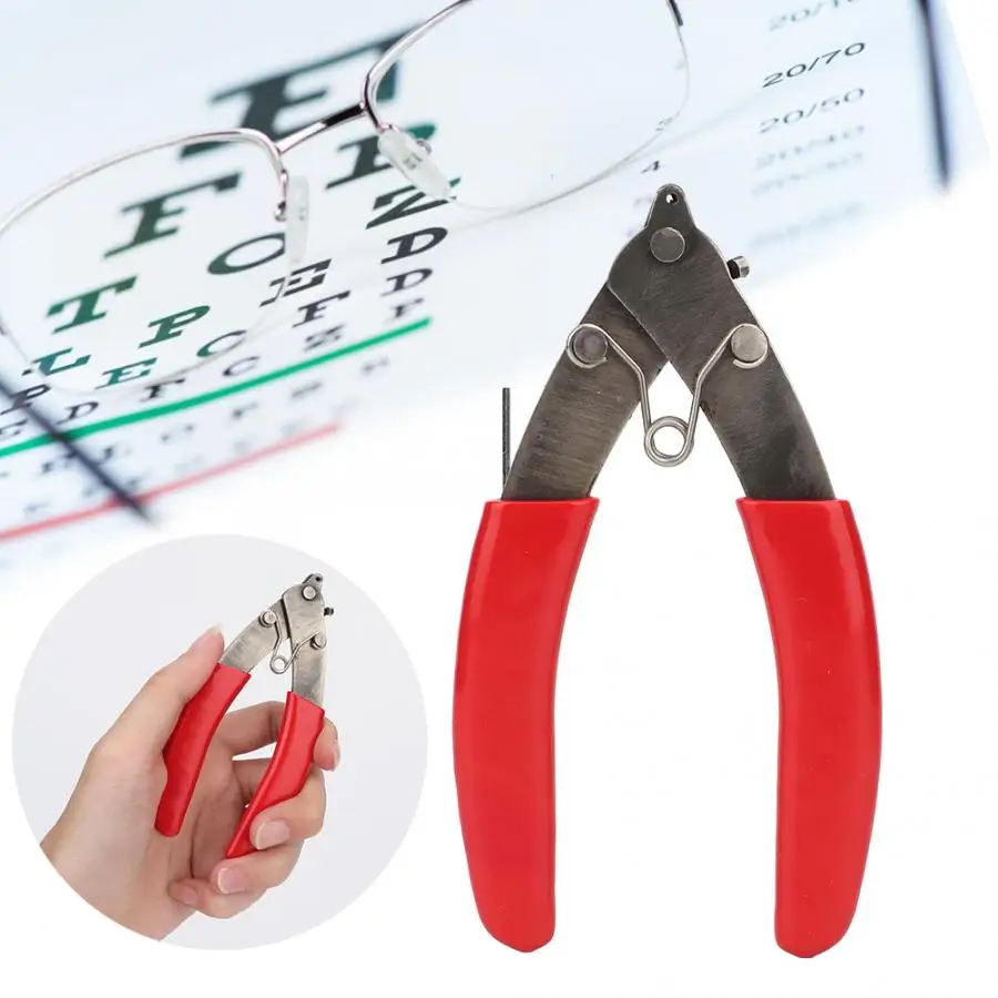 

Eye Glasses Screw Cutter Rimless Frame Glasses Cutting Glasses Screwdriver Pliers Repair Tools to Cut Rimless Eye Glasses Screw