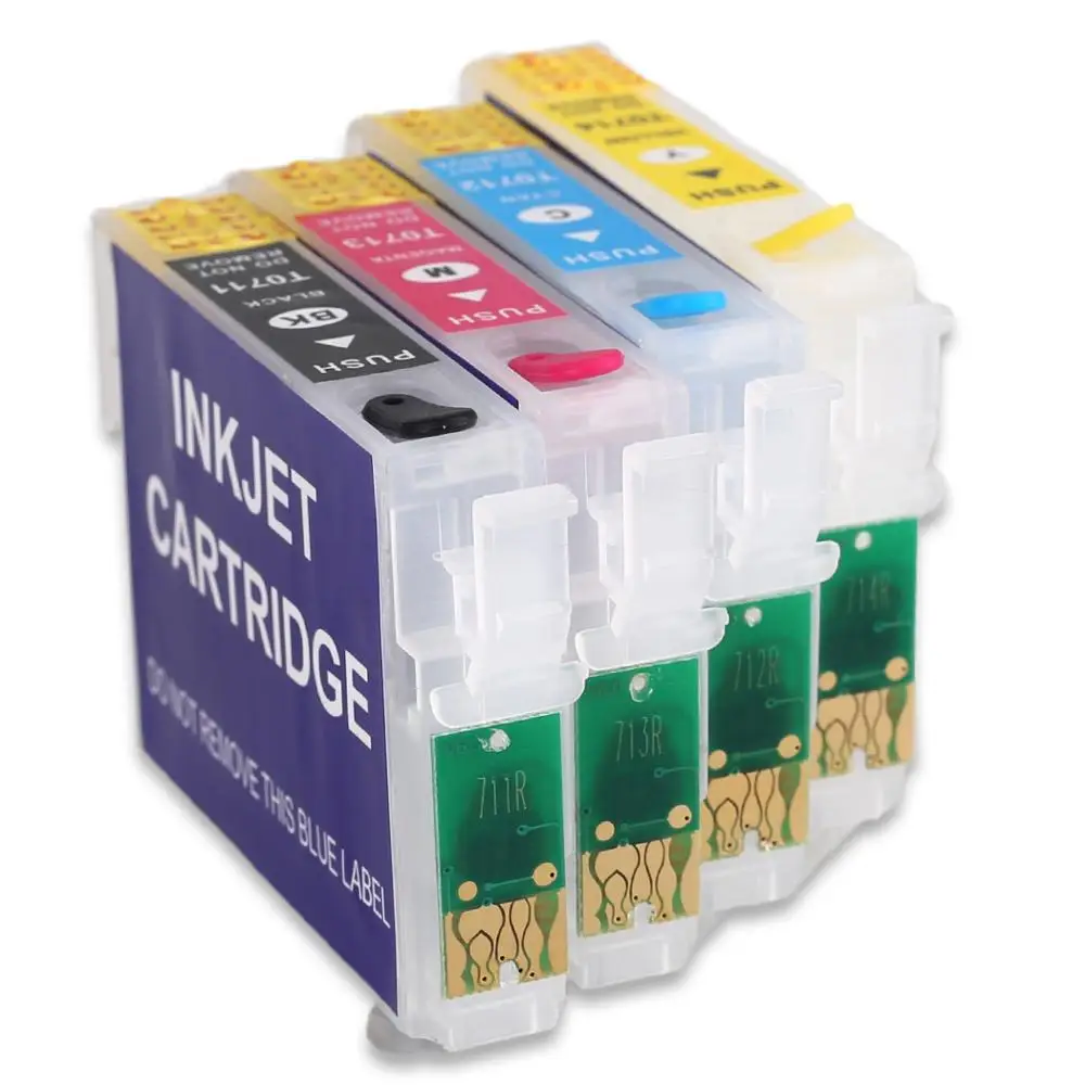Cartucho de tinta recargable T0734 para impresora EPSON, T24, T30, T33,  T40W, TX100, TX105, TX110, TX111, TX210, con chip de reinicio  automático|ink cartridge|ink cartridge for epsoncartridge for epson -  AliExpress