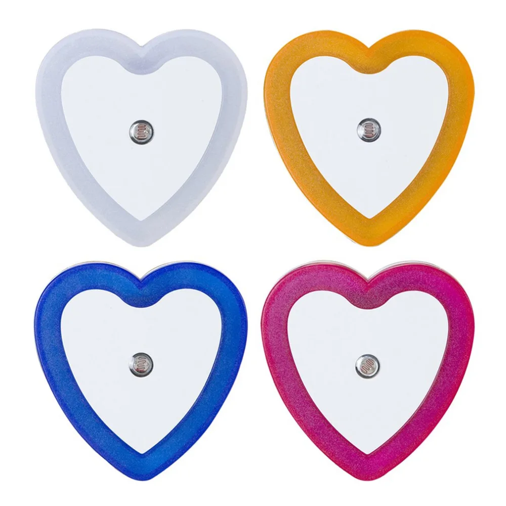 

Heart Shape Wall Light Intelligent LED Induction Lamp Night Light Automatic Control Light Sensor Bedside Household Supplies