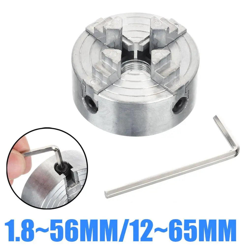 

Four 4 Jaw Chuck Z011A for Metal Mini Lathe Threaded Back Mini Collet Lathe Accessory Portable drill chuck Chuck Lathe Part