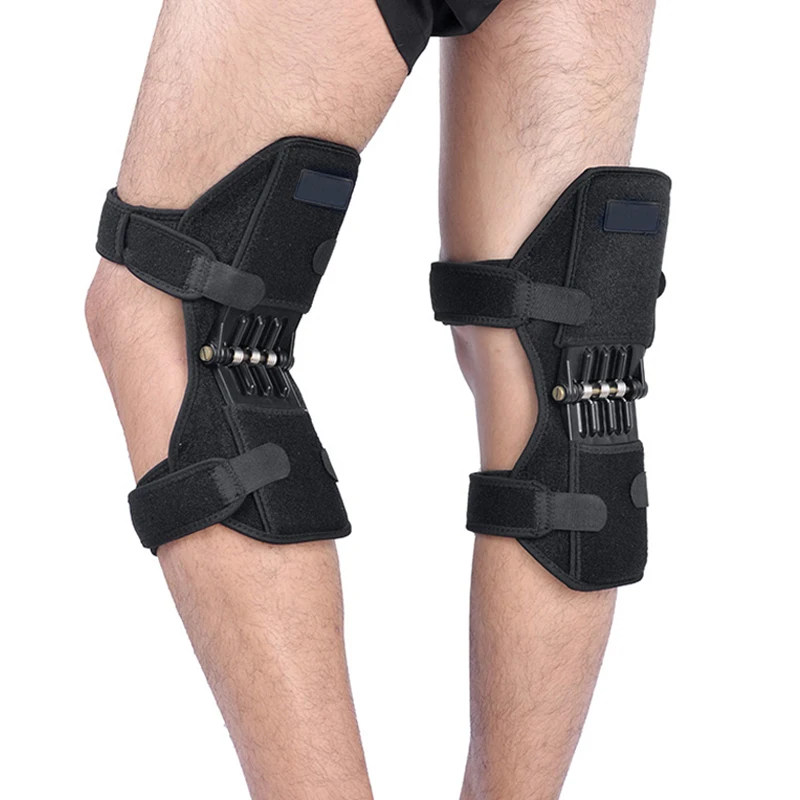 1pair Hot Selling Patella Booster Spring Knee Brace Joint Support Knee Pads For Mountaineering