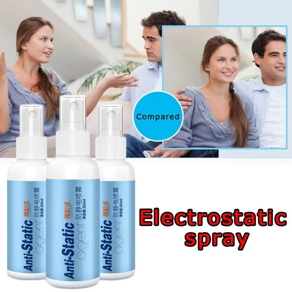 80ml Anti Static Cloth Hair Chemical Fiber Sweater Clothing