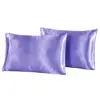 1 piece set of large silk satin pillowcase simple solid color bedding household smooth multicolor satin pillowcase household 4