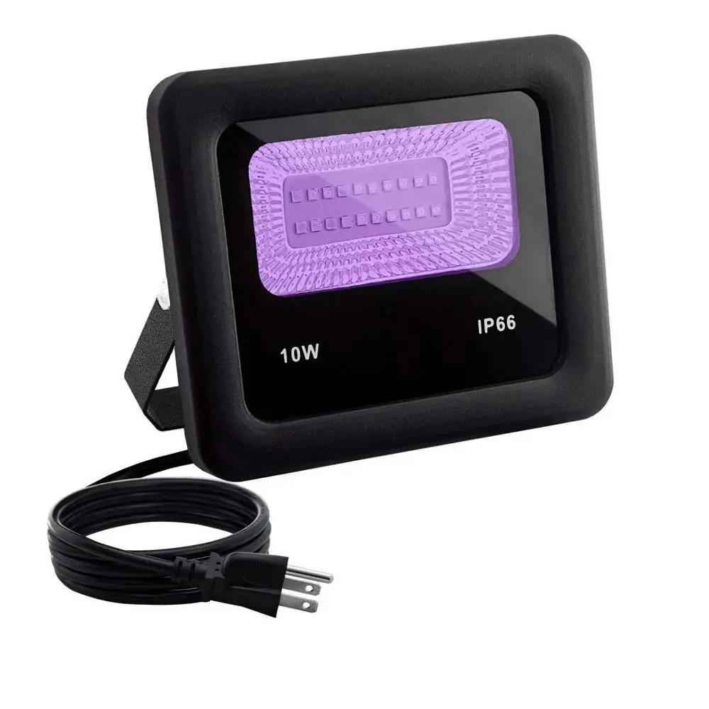 [Seven Neon] ультрафиолетовый УФ Светодиодный прожектор Открытый IP66 395NM 10 Вт УФ вечерние световые панели атмосферный свет черный свет УФ лампа