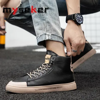 

Plus Size Black Loafers Fashion Sneakers High Quality Men's Leather Shoes Heels Men's Summer Shoes Slip-on Men's Casual Shoes