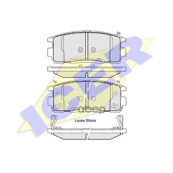 181799_колодки Дисковые Задние!Opel Antara 2.0cdti/2.4i/3.2i 07 Icer 181799 Icer арт. 181799